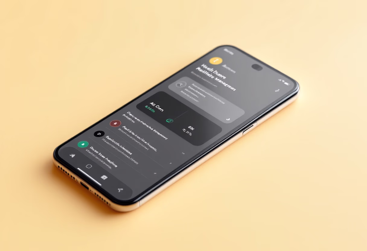 [interface] screenshot of an ai-driven healthcare application
